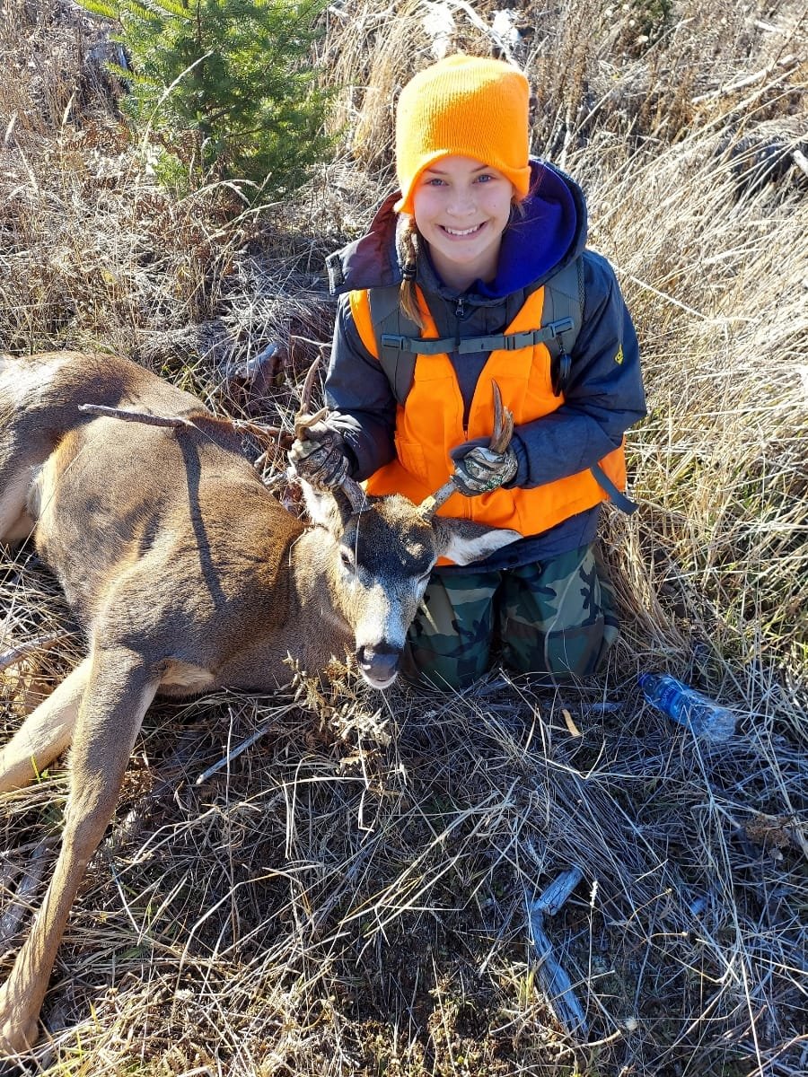 “Brandon Gallagher is pictured with his daughter, Jenna Gallagher, 13, after she harvested her first buck ever on the opening day of late buck season. The three-point buck was harvested near Mount St. Helens after only a few hours out hunting this morning. Definitely a father and daughter moment they'll treasure for a lifetime!” — submitted by Sherri Gallagher